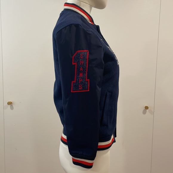 Vintage Tommy Hilfiger Navy/Red Bomber SzSm - Picture 7 of 16